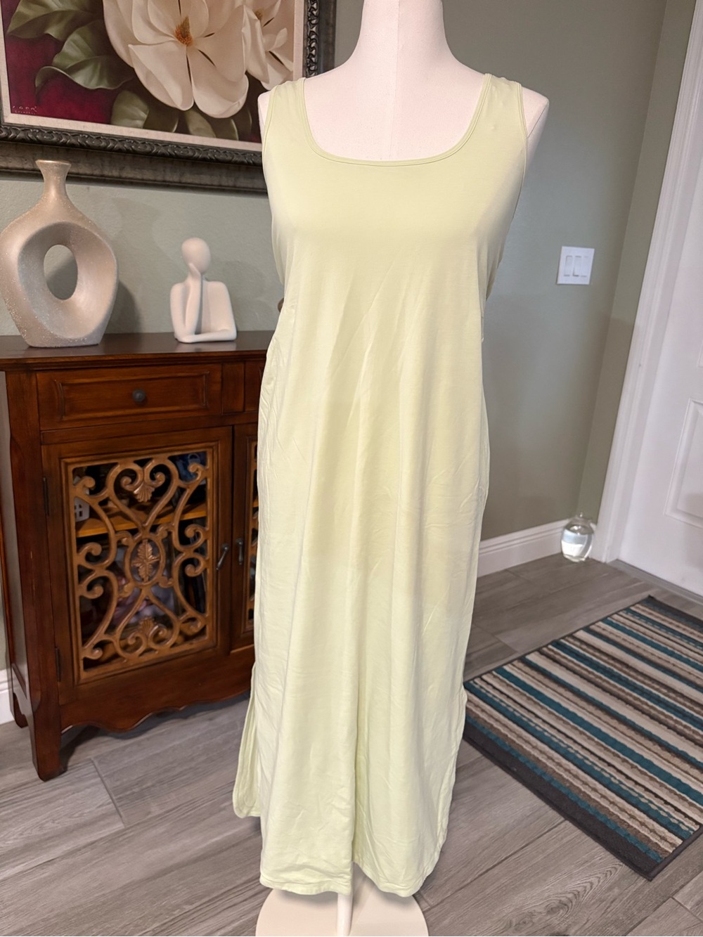 lululemon athletica Light Yellow Tank Maxi Dress